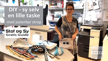 DIY - Sy selv en lille taske med justerbar rem - Gratis guide
